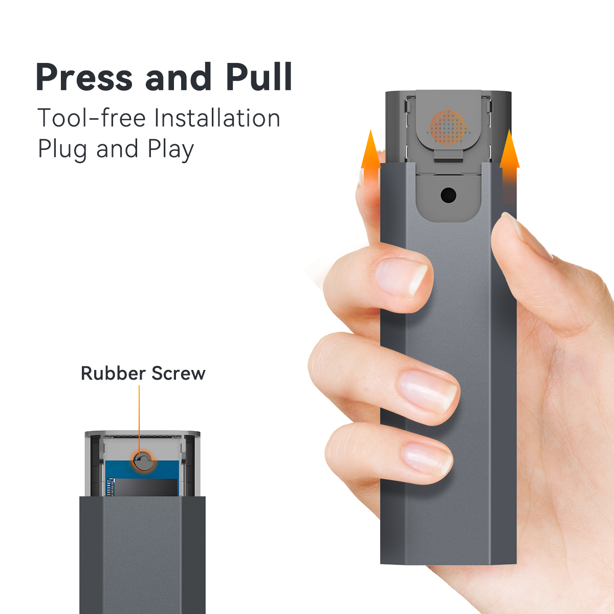 MAIWO K1690P M.2 SSD M. 2 mobile hard disk box SATA/NVMe dual-protocol aluminum USB + c dual-interfa