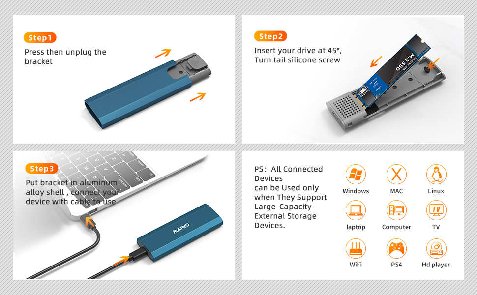 usb to m.2 drive enclosure adapter