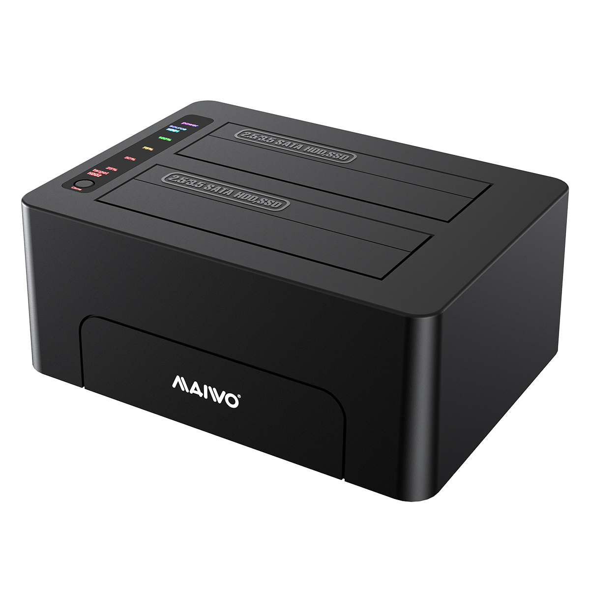 MAIWO K3082 Dual Bay USB 3.0 to SATA External Hard Drive Enclosure Docking Station for 2.5" / 3