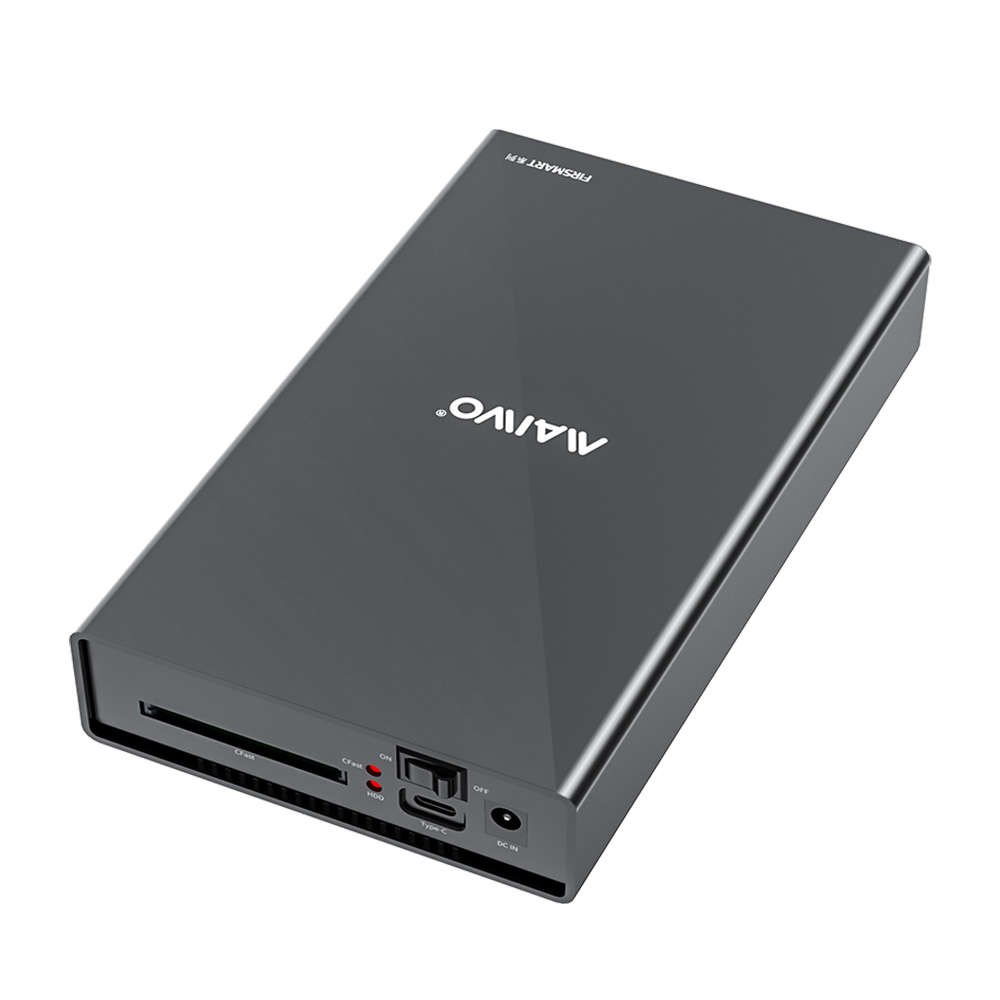 MAIWO K3527CFast Type C USB3.1 GEN1 3.5'' HDD /SSD Hard Drive Enclosure Case with CFast Card Reader