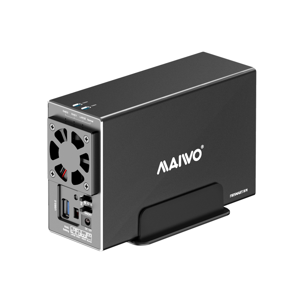 MAIWO K35272U3S 3.5 inch SATA RAID Docking Station Dual Bay External Hard Drive RAID Enclosure USB3.