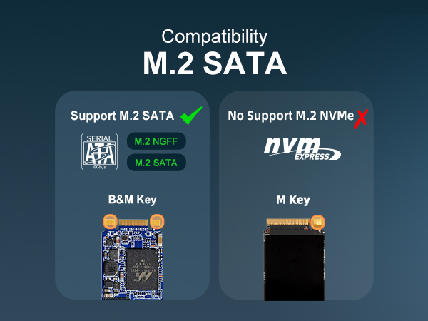 MAIWO SATA M.2 SSD Clone docking 1 to 4 B&M Key 5Gbps - Elgiganten