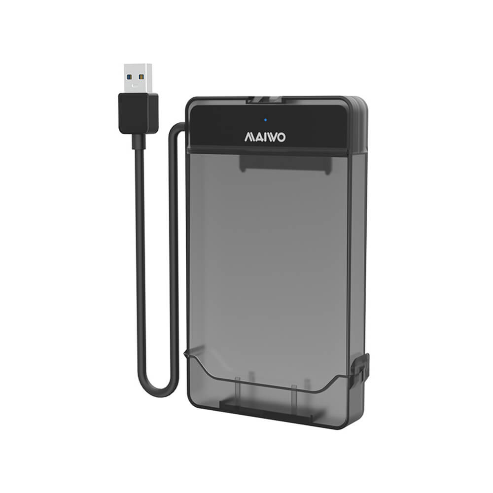 MAIWO K104 2.5 inch USB 3.0 External Hard Drive Enclosure, USB3.0 to SATA Portable Clear Hard Disk C