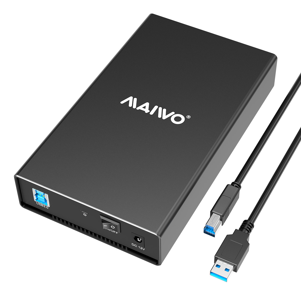 MAIWO K3527U3S Hard Drive Enclosure, External HDD Enclosure(5Gbps) with Power for 2.5 3.5 inch SATA 