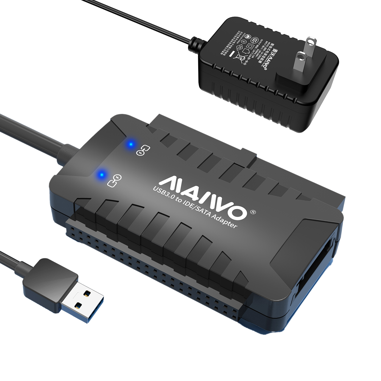 MAIWO K132U3IS SATA/IDE to USB 3.0 Adapter External Hard Drive Ultra Recovery Converter for Universa